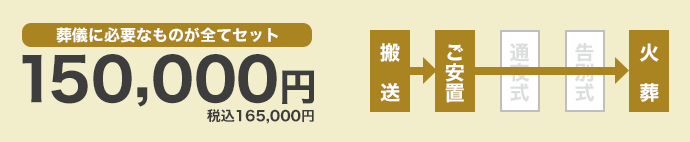 葬儀に必要なものが全てセット